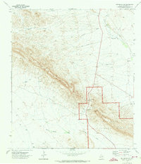 Persimmon Gap 1971 topographic map preview