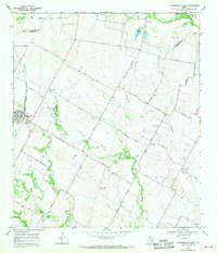 Pflugerville East 1968 topographic map thumbnail