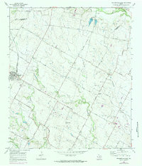 Pflugerville East 1968 topographic map thumbnail