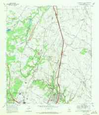 Pflugerville West 1968 topographic map thumbnail