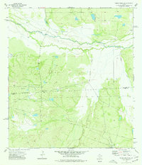 Piedra Creek SW 1974 topographic map thumbnail