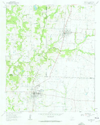Pilot Point 1961 topographic map thumbnail