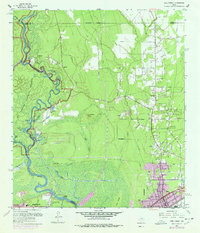 Pine Forest 1960 topographic map preview