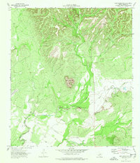 Pinto Mountain 1974 topographic map thumbnail