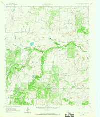 Prickly Pear Branch 1964 topographic map thumbnail