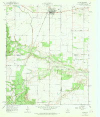 Quitaque 1967 topographic map thumbnail