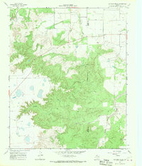 Quitaque Peaks 1967 topographic map thumbnail