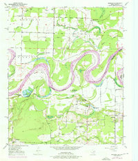 Redbank 1950 topographic map preview