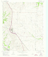 Rhome 1960 topographic map preview