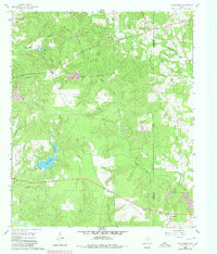 Rhonesboro 1960 topographic map thumbnail