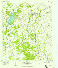 Riesel 1957 topographic map thumbnail