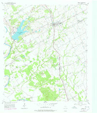 Riesel 1957 topographic map preview