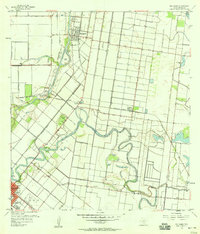 Rio Hondo 1956 topographic map thumbnail