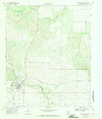 Roaring Springs 1968 topographic map thumbnail