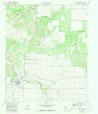 Roaring Springs 1968 topographic map thumbnail