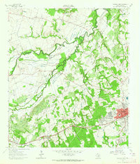 Rockdale West 1962 topographic map thumbnail