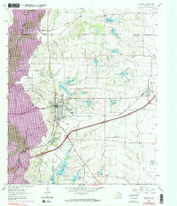 Rockwall 1963 topographic map preview