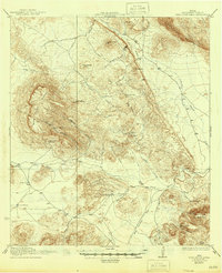 Nine Point Mesa 1937 topographic map thumbnail