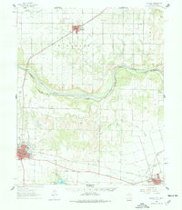 Quanah 1960 topographic map thumbnail
