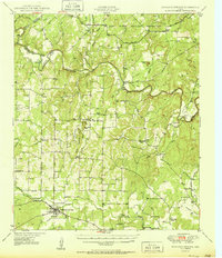 Richland Springs 1950 topographic map thumbnail