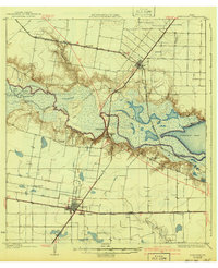 Robstown 1925 topographic map preview