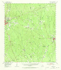 Roganville 1955 topographic map thumbnail