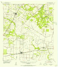 Orange Grove 1954 topographic map thumbnail