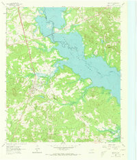 Ore City 1962 topographic map thumbnail