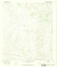 Owens Creek NW 1967 topographic map thumbnail