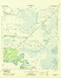 Oyster Creek 1943 topographic map thumbnail