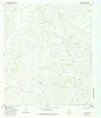 Ozona SE 1967 topographic map thumbnail