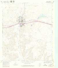 Ozona 1967 topographic map thumbnail