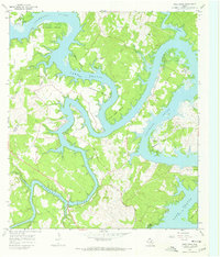 Pace Bend 1967 topographic map preview