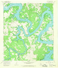 Pace Bend 1967 topographic map preview