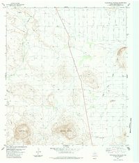 Packsaddle Mountain 1983 topographic map thumbnail