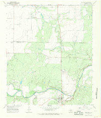 Paint Rock 1967 topographic map thumbnail
