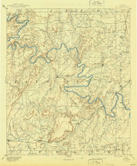 Palo Pinto 1891 topographic map thumbnail