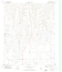 Pampa NW 1971 topographic map thumbnail