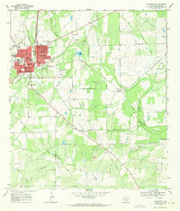 Pleasanton 1968 topographic map thumbnail