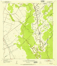 Pledger 1952 topographic map thumbnail
