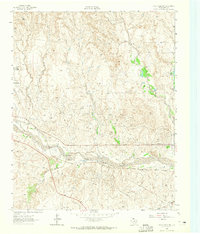 Pond Creek NW 1962 topographic map thumbnail
