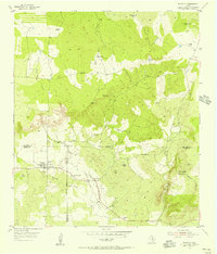 Pontotoc 1955 topographic map thumbnail