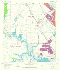 Port Acres 1962 topographic map thumbnail