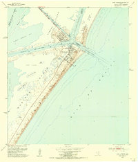 Port Aransas 1954 topographic map thumbnail