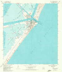 Port Aransas 1968 topographic map thumbnail