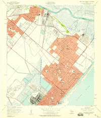 Port Arthur North 1957 topographic map preview
