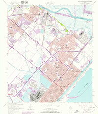 Port Arthur North 1957 topographic map preview