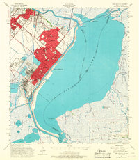 Port Arthur 1957 topographic map thumbnail