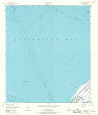 Port Bolivar 1954 topographic map thumbnail