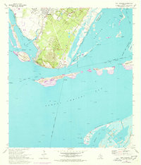 Port Ingleside 1968 topographic map thumbnail